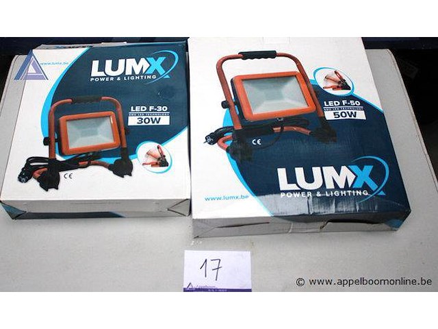 Led werklamp - lumx - led f-30, 30w led werklamp - lumx - led f-50, 50w - afbeelding 1 van  3