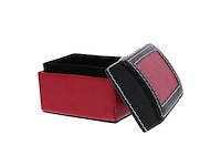 Leder piraatkoffer zwart/rood km - kerst- & seizoensartikelen (288x) - afbeelding 1 van  2