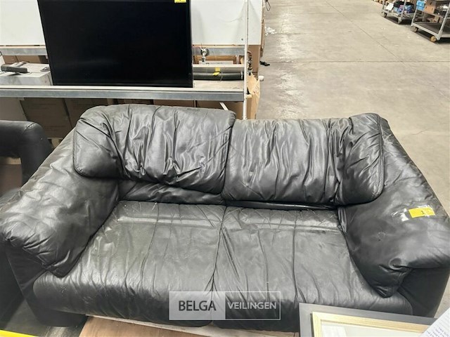 Lederen 2-zit zetel - afbeelding 2 van  3