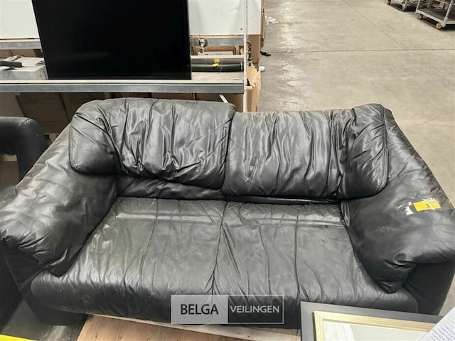 Lederen 2-zit zetel - afbeelding 3 van  3
