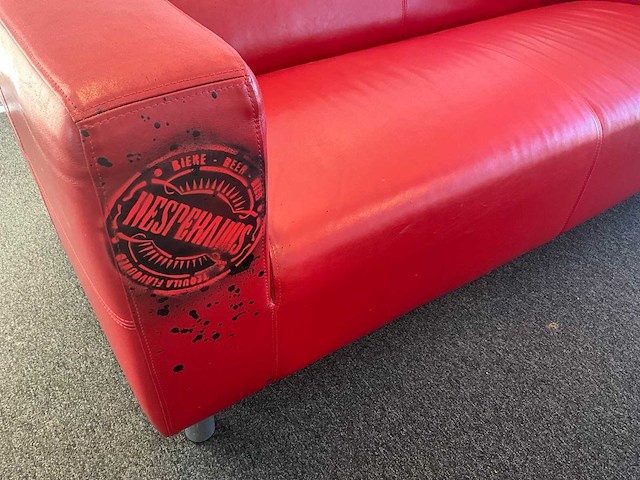 Lederen bankstel “desperados” - afbeelding 6 van  10