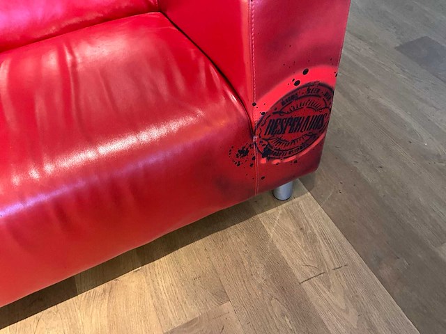 Lederen bankstel “desperados” - afbeelding 5 van  9