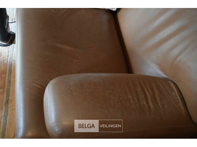 Lederen salon 3-, 2- en 1-zit - afbeelding 3 van  5