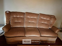 Lederen salon, 3-, 2- en 1-zit - afbeelding 4 van  5