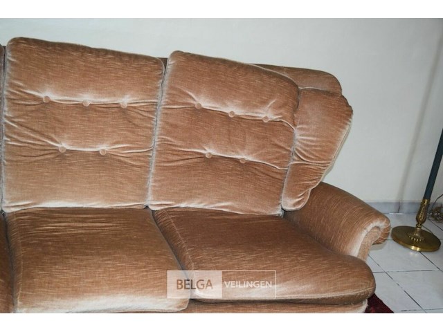 Lederen salon, 3-, 2- en 1-zit - afbeelding 5 van  5