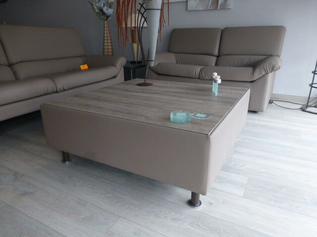 Lederen salon 3 + 2-zit + salontafel - afbeelding 6 van  7
