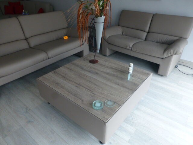 Lederen salon 3 + 2-zit + salontafel - afbeelding 7 van  7