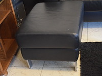 Lederen salon model vario( 1x 3zit, 1x2,5zit en 1 poef) - afbeelding 4 van  8