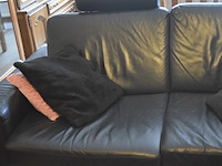 Lederen salon model vario( 1x 3zit, 1x2,5zit en 1 poef) - afbeelding 6 van  8