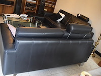 Lederen salon model vario( 1x 3zit, 1x2,5zit en 1 poef) - afbeelding 8 van  8