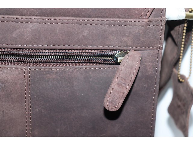 Lederen schoudertas leabags - afbeelding 3 van  7