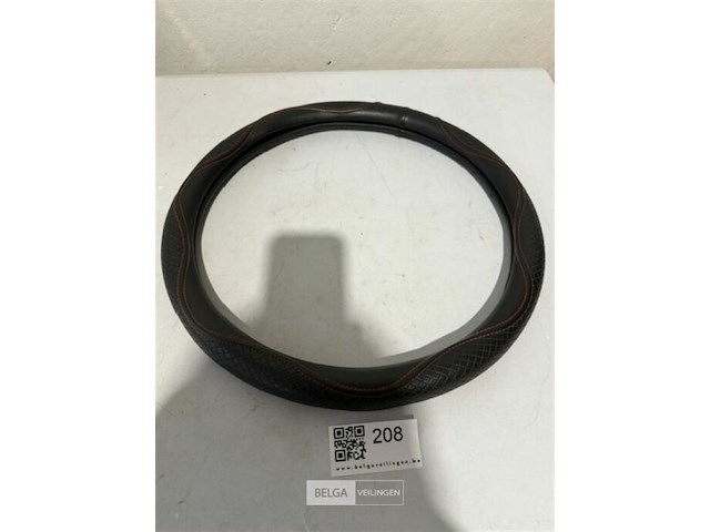 Lederen sportieve stuurhoes/overtrek binnendia 30cm - buitendia 39cm - afbeelding 1 van  3
