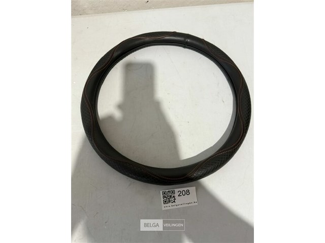 Lederen sportieve stuurhoes/overtrek binnendia 30cm - buitendia 39cm - afbeelding 3 van  3