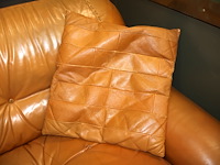 Lederen vintage tweezit - afbeelding 5 van  8