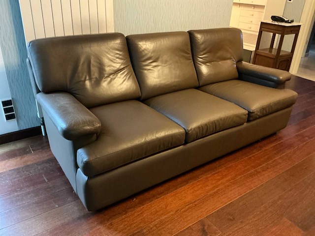 Lederen zetel 3-zit - afbeelding 1 van  5