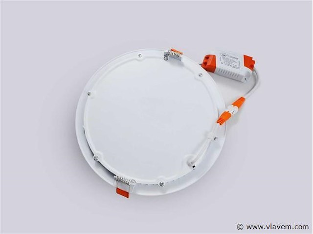 Led.paneel . inbouw rond . 18w . 6500k . koud wit (15) - afbeelding 2 van  4
