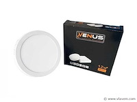 Led.paneel . ronde opbouwmontage . 12w . 6500k . koud wit (x10) - afbeelding 3 van  4
