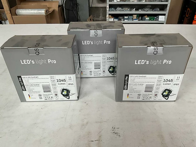 Led’s light pro bouwlamp 230v 1045 lumen (3x) - afbeelding 1 van  4