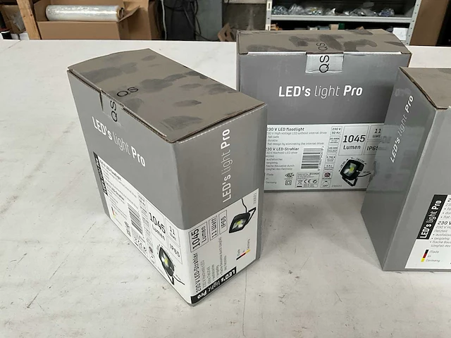 Led’s light pro bouwlamp 230v 1045 lumen (3x) - afbeelding 3 van  4