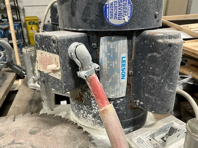 Leeson horizontale afkortzaagmachine (2x) - afbeelding 4 van  7