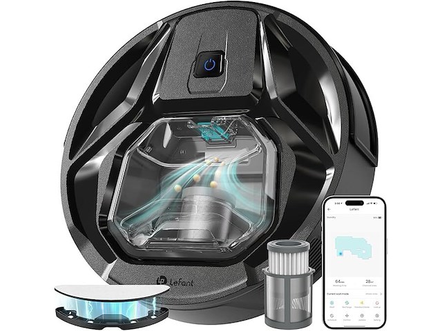Lefant m320 robotstofzuiger met dweilfunctie - afbeelding 1 van  4