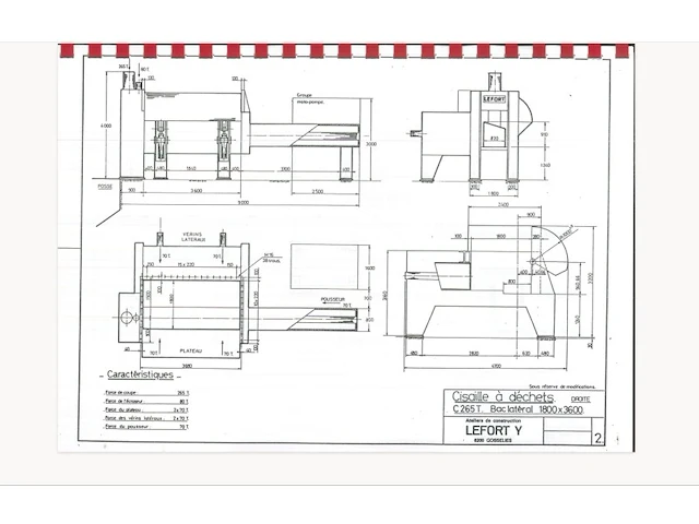 Lefort c 265t zware hydraulische schrootpers-/schaarcombinatie - afbeelding 15 van  22
