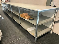 Legbordstelling met formica houten bovenblad - afbeelding 2 van  10