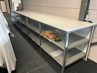 Legbordstelling met formica houten bovenblad - afbeelding 3 van  10