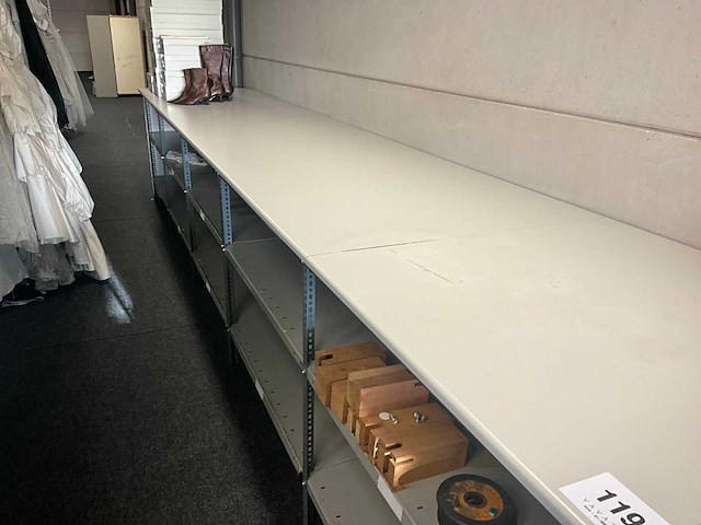 Legbordstelling met formica houten bovenblad - afbeelding 5 van  10