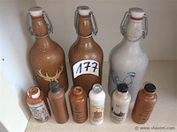 Lege aardewerkflessen. 9 stuks - afbeelding 1 van  3