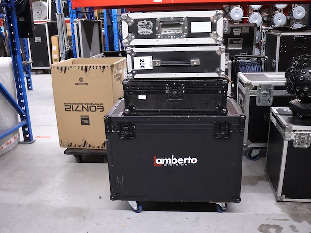 Lege flightcase (x4) - afbeelding 1 van  5