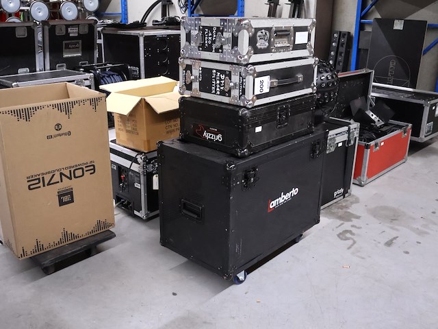 Lege flightcase (x4) - afbeelding 2 van  5