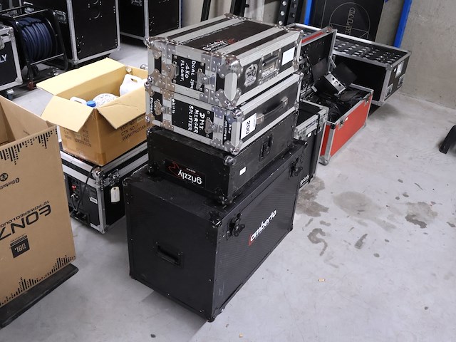 Lege flightcase (x4) - afbeelding 3 van  5