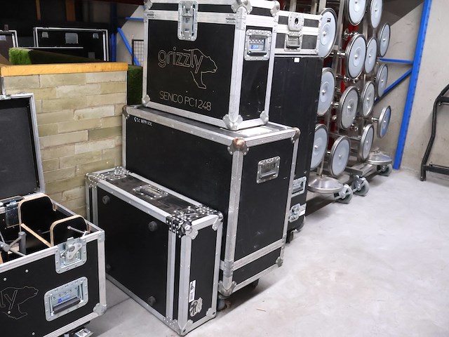 Lege flightcase (x5) - afbeelding 1 van  4