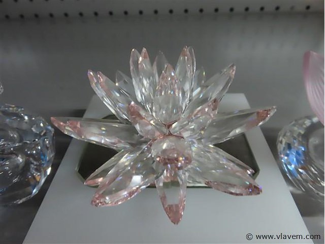 Lege parfumflesjes 4 stuks en kristallen bloem - afbeelding 4 van  4