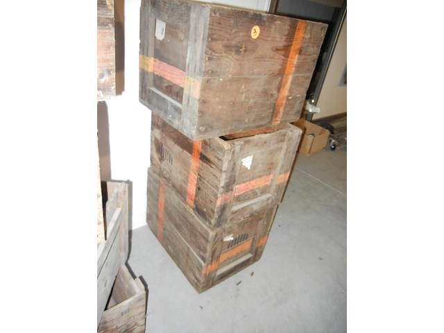 Legerkisten x 3 gedateerd 03/53 - afbeelding 2 van  3