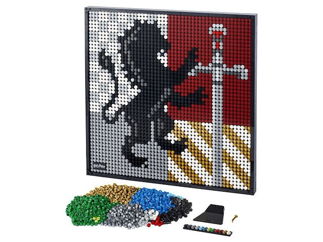 Lego - art - hogwarts crests - harry potter - afbeelding 3 van  7