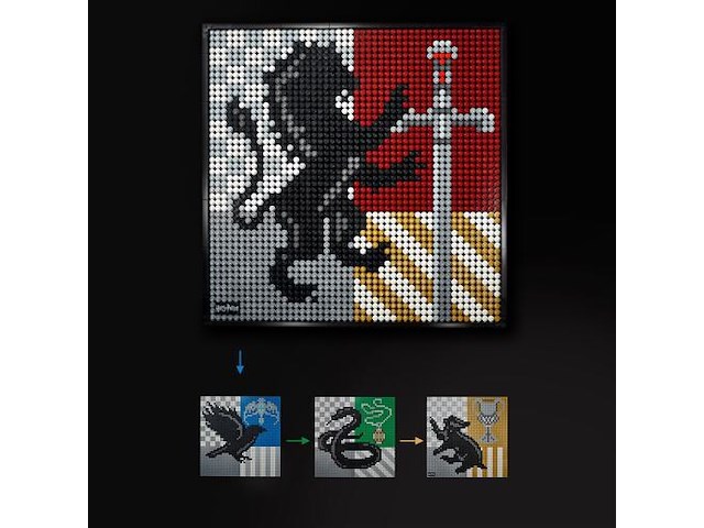 Lego - art - hogwarts crests - harry potter - afbeelding 4 van  7