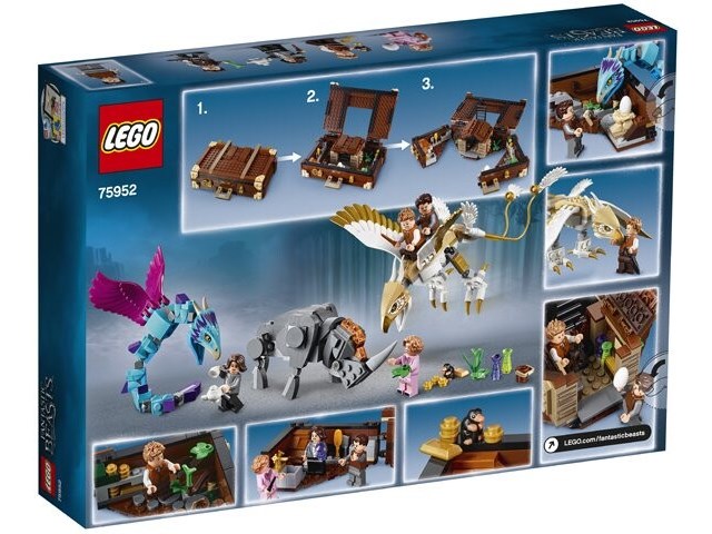 Lego - newt's koffer met magische wezens - harry potter - afbeelding 3 van  6