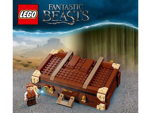 Lego - newt's koffer met magische wezens - harry potter - afbeelding 6 van  6