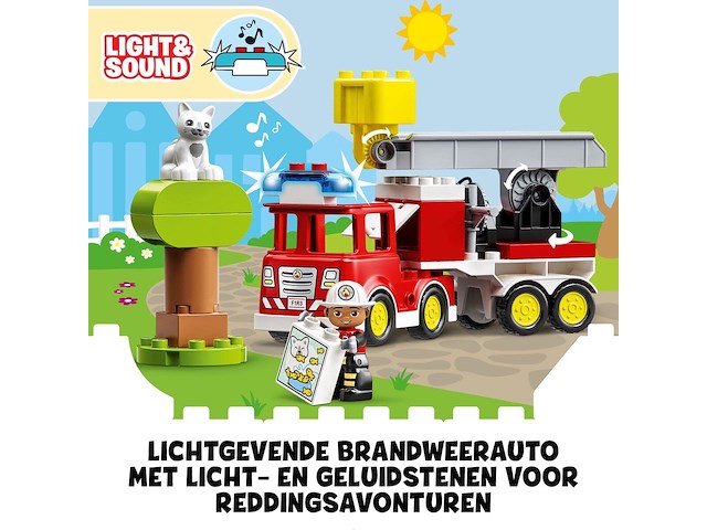 Lego duplo town brandweerauto - afbeelding 3 van  4