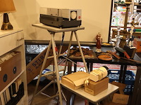 Leitz diaprojector & scherm - afbeelding 1 van  8