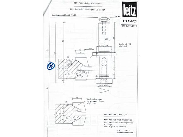 Leitz staartprofiel voor deurproductie - afbeelding 6 van  6