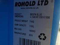 Lekbak voor 1 ibc container romold - afbeelding 3 van  3