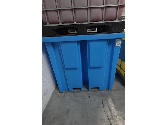 Lekbak voor 1 ibc container romold - afbeelding 1 van  4