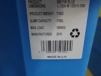 Lekbak voor 1 ibc container romold - afbeelding 3 van  4