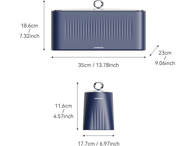 Lellaluka broodtrommel, 4-delige set - afbeelding 2 van  3