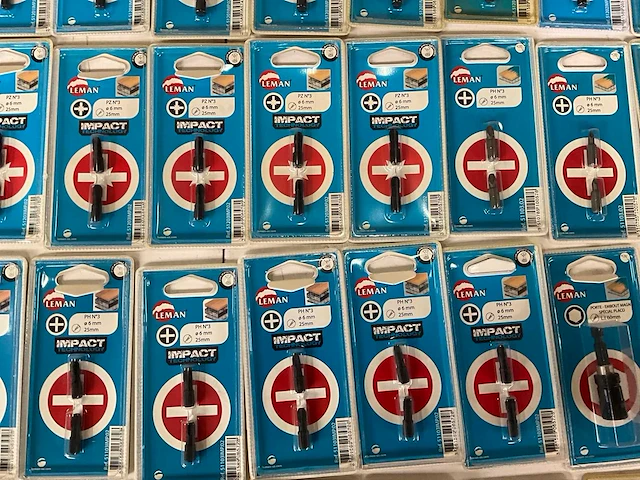 Leman diverse bits in blister verpakking (45x) - afbeelding 7 van  10