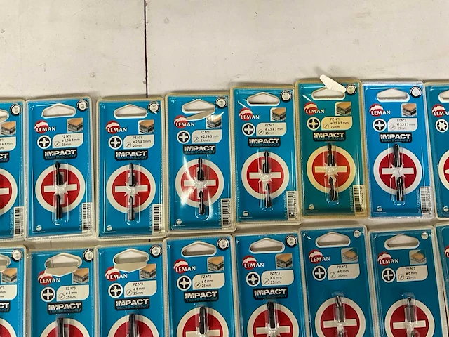 Leman diverse bits in blister verpakking (45x) - afbeelding 8 van  10