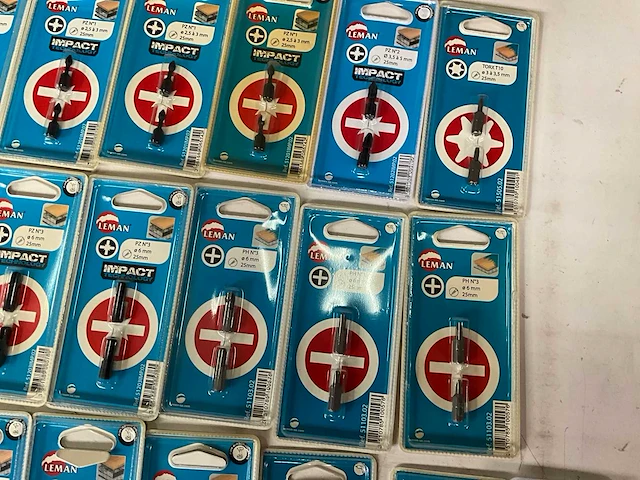 Leman diverse bits in blister verpakking (45x) - afbeelding 9 van  10